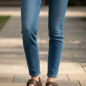 Sand.tira hebillas Autenti mod. 10888 de Piel en marron