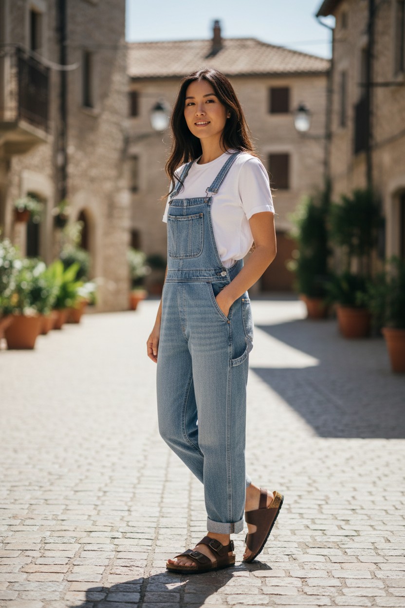 Sand.tira hebillas Autenti mod. 10888 de Piel en marron