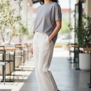 Sandalia punta cerrada Calzados Reno mod. 47156 de Piel en plata