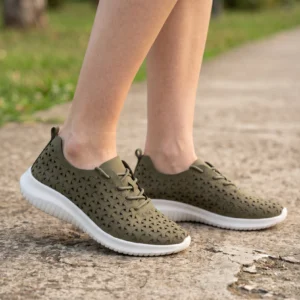 Deportivas ultraligeras calada Eoligeros – Eco Ligeros mod. LIBERTE de Microfibra en verde