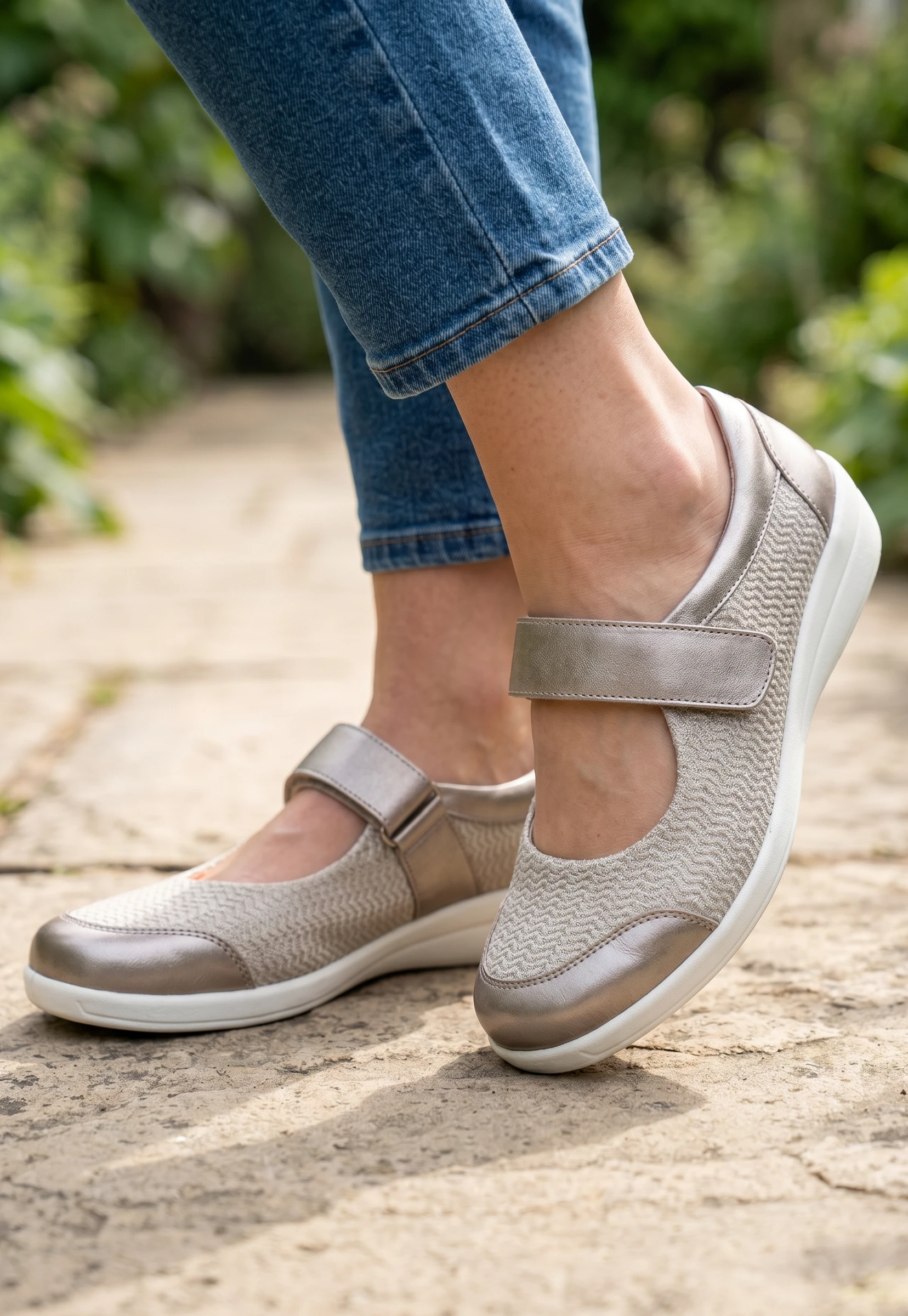 Mercedita confort Calzados Reno mod. 43625 de Piel en beig