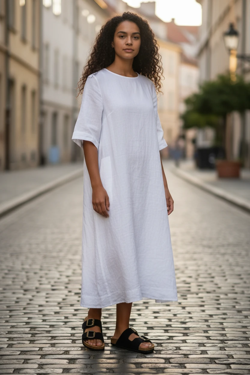 Sandalia hebillas Autenti mod. 0747 de Serraje en negro