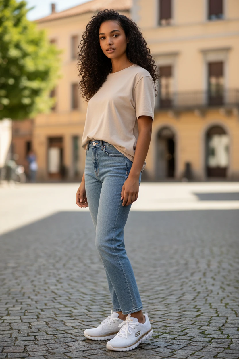 Skechers graceful Skechers mod. 12615 de Malla Técnica en blanco