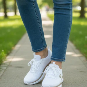 Skechers graceful Skechers mod. 12615 de Malla Técnica en blanco