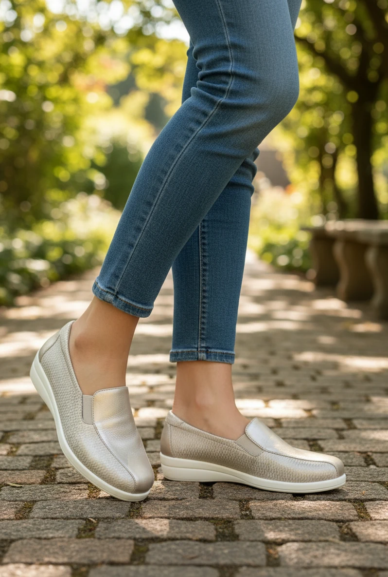 Copete elasticos Calzados Reno mod. 43624 de Licra en beig