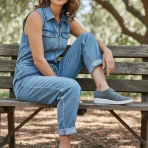 Blucher elastico perfurado Calzados Reno mod. 38472 de Microfibra en azul