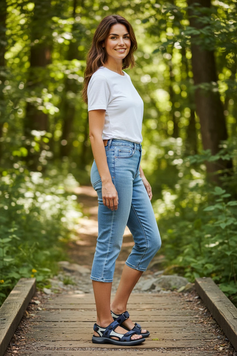 Sandalia velcros Calzados Reno mod. 9051-1 de Nobuck en azul