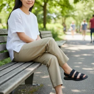 Sandalia 3  velcros Calzados Reno mod. 4736 de Lytech en negro