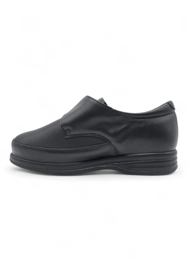 Zapato extra anch Calzados Reno mod. 502001 de Piel Napa Elást en negro - Imagen 4