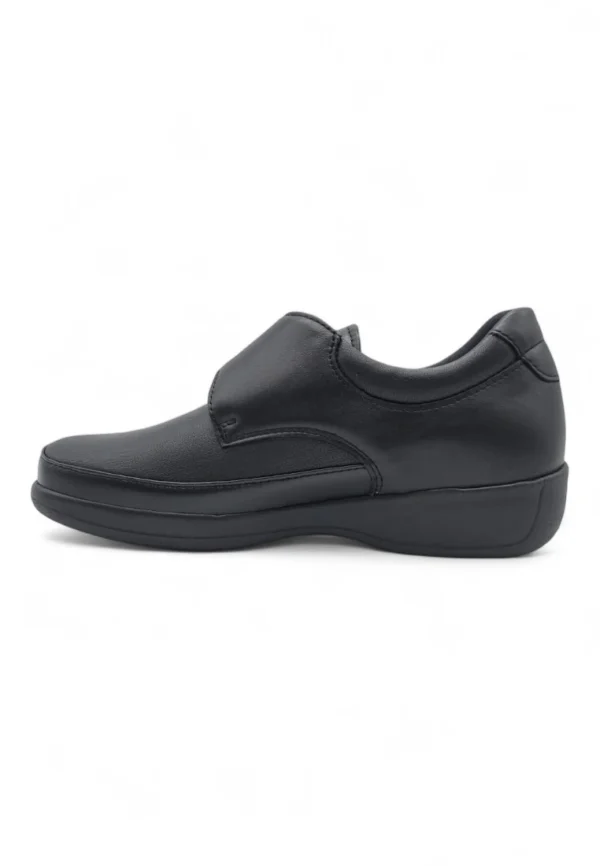 Zapato velcro negro Calzados Reno mod. 252015 de Piel Napa Elást en negro - Imagen 4