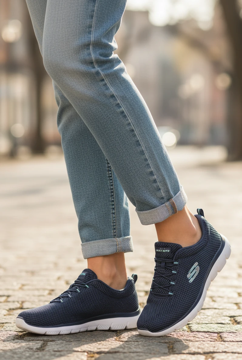 Skechers summits Skechers mod. 12985 de Malla Técnica en azul marino