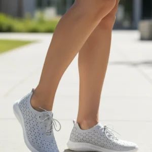 Deportivas ultraligeras calada Eoligeros – Eco Ligeros mod. LIBERTE de Microfibra en blanco