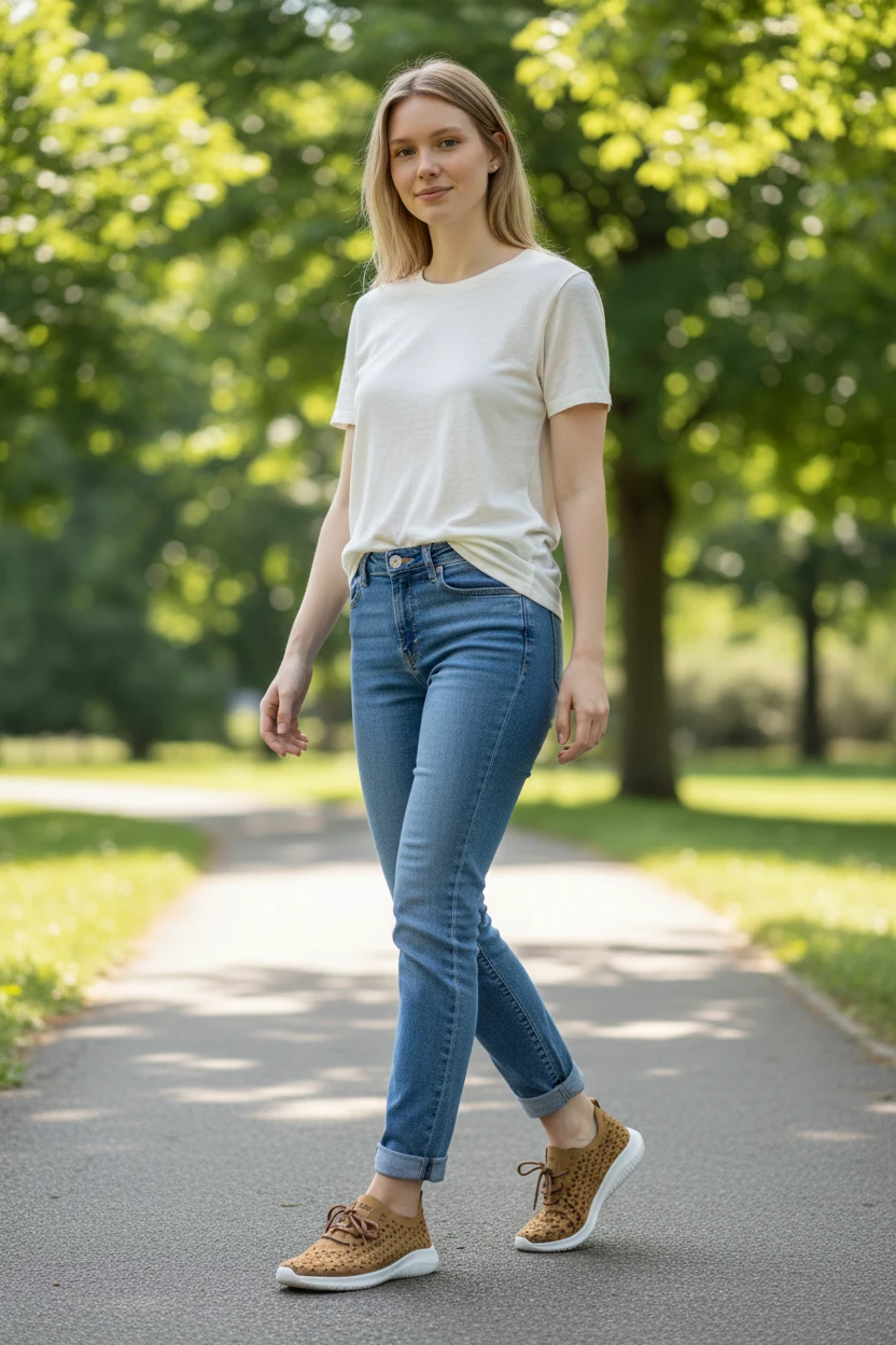 Deportivas caladas Eoligeros – Eco Ligeros mod. LIBERTE de Microfibra en cuero