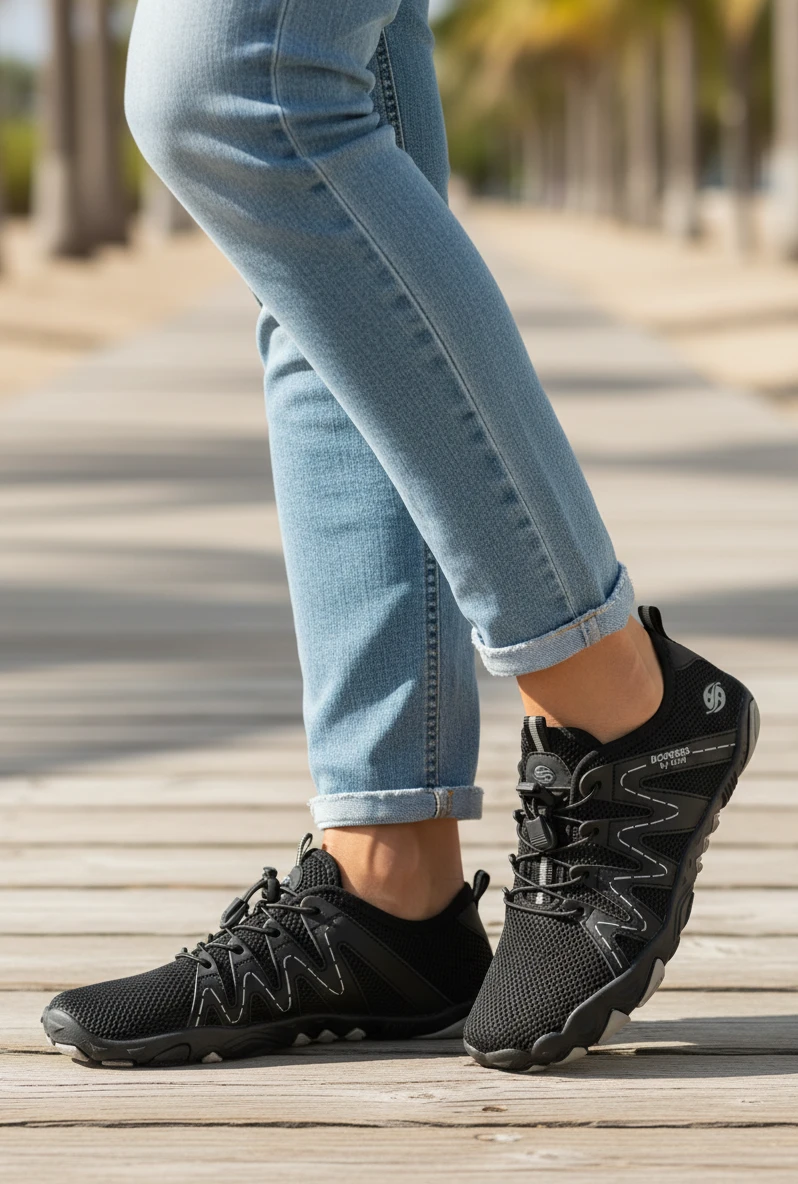 Deportivo barefoot Dockers mod. 56MH202 de Malla Técnica en negro