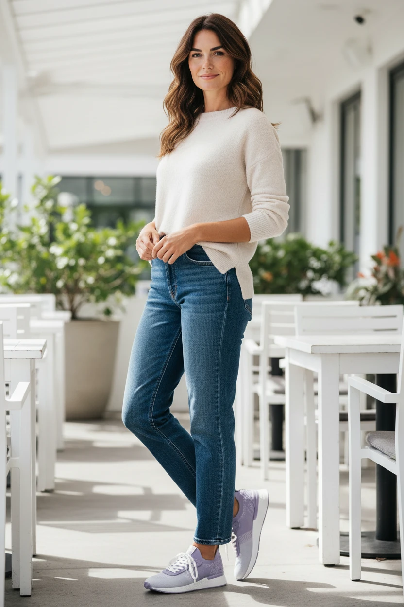 Deportivo tamaris Tamaris mod. 23722 de Malla Técnica en malva