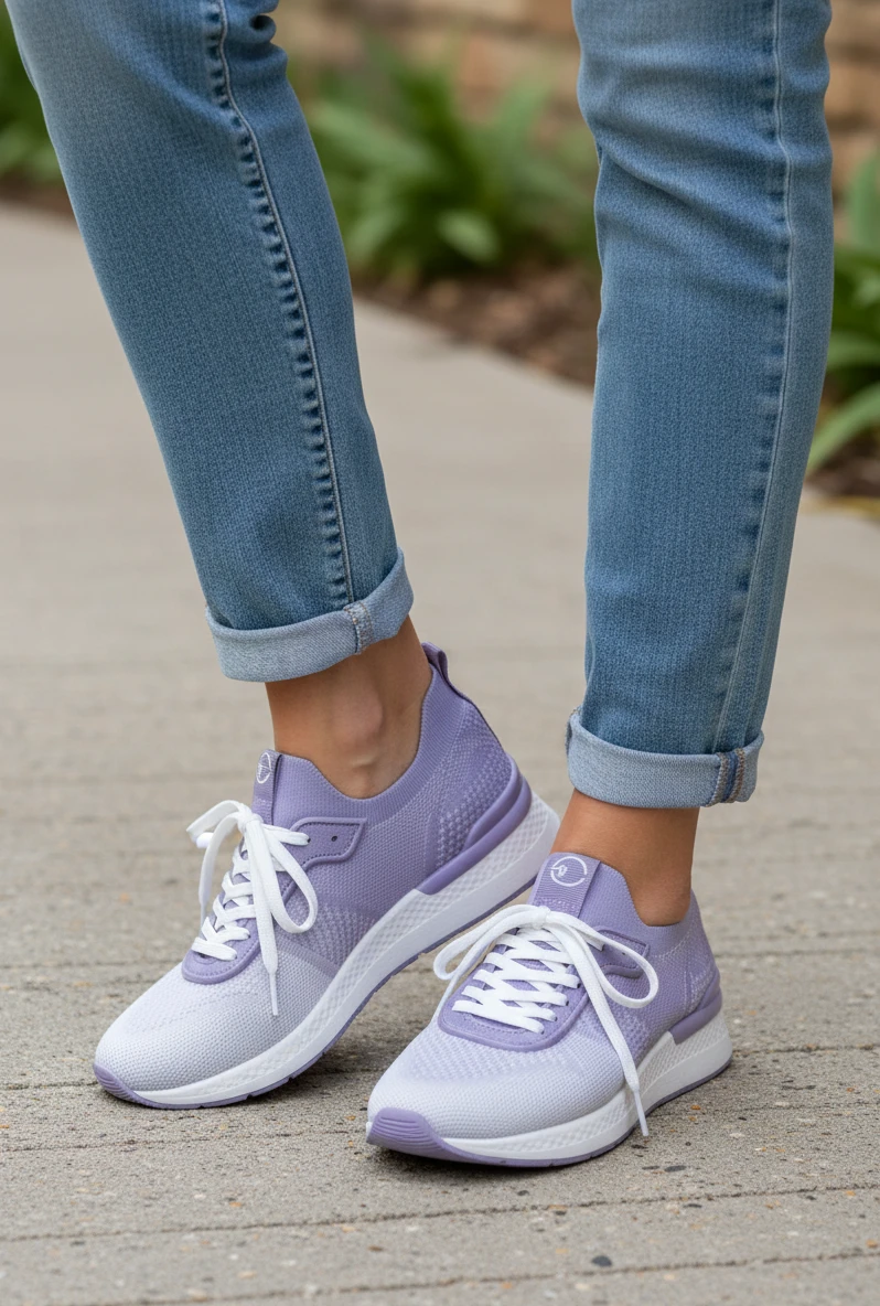 Deportivo tamaris Tamaris mod. 23722 de Malla Técnica en malva