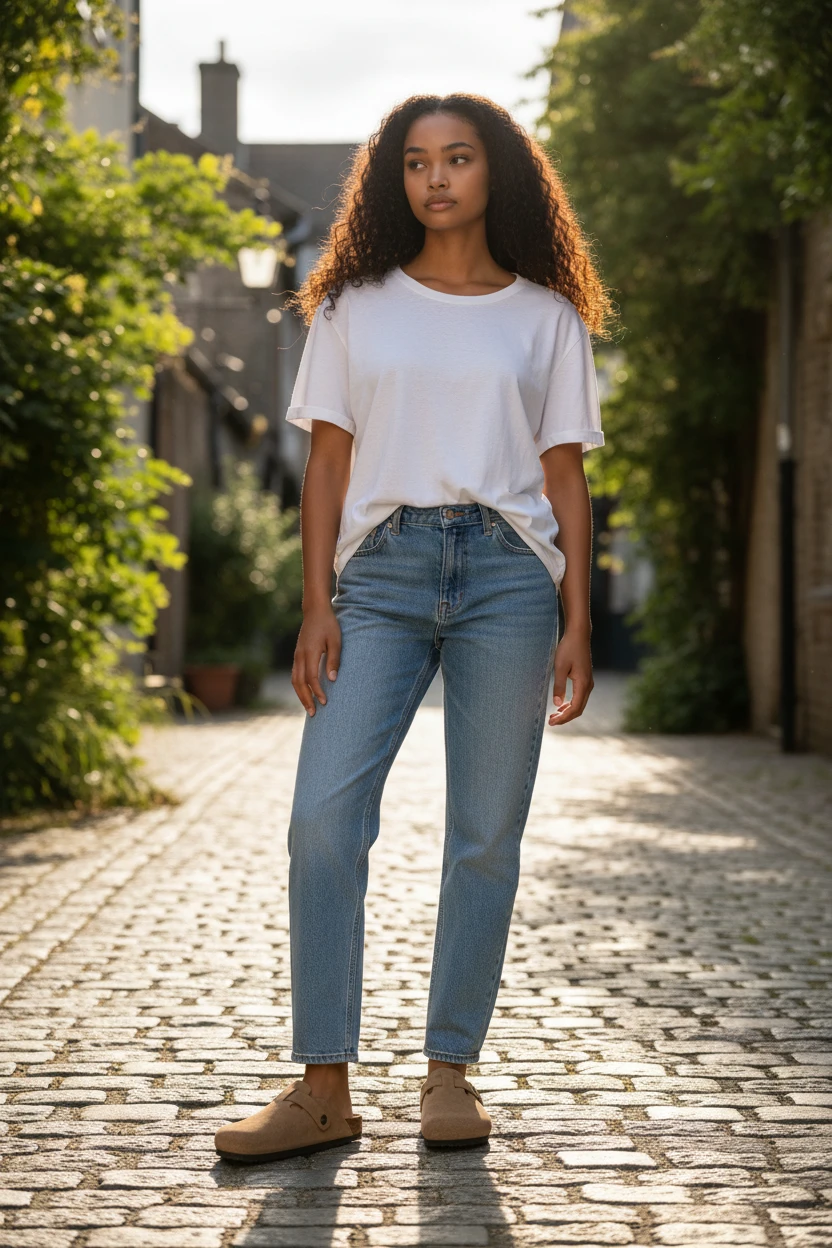 Zueco bio hebillas Autenti mod. 355 de Serraje en marron