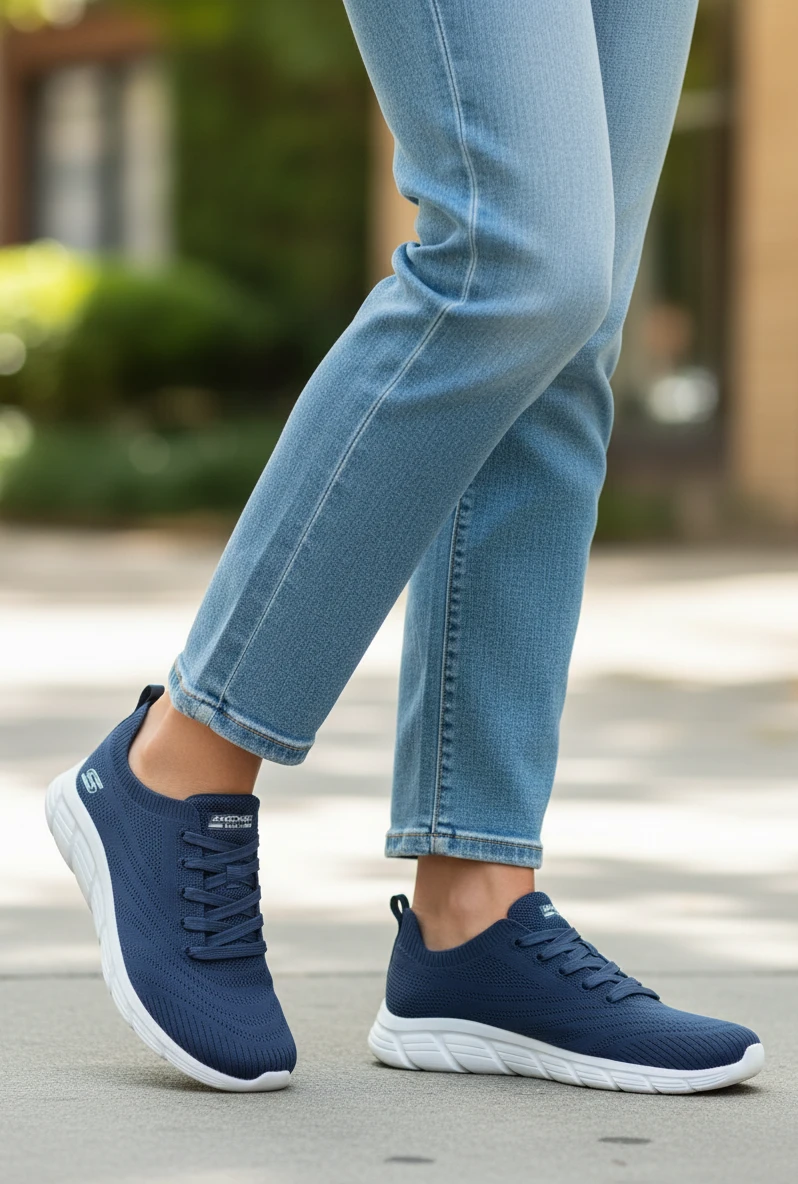 Skechers bobs b flex Skechers mod. 117591 de Malla Técnica en azul