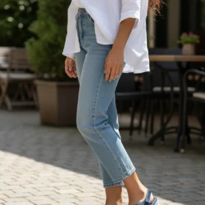 Sandalia cruzada Calzados Reno mod. 35310 de Piel en azul