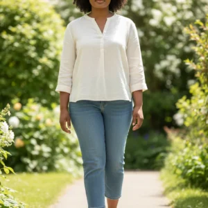 Sandalia cruzada Calzados Reno mod. 35310 de Piel en blanco