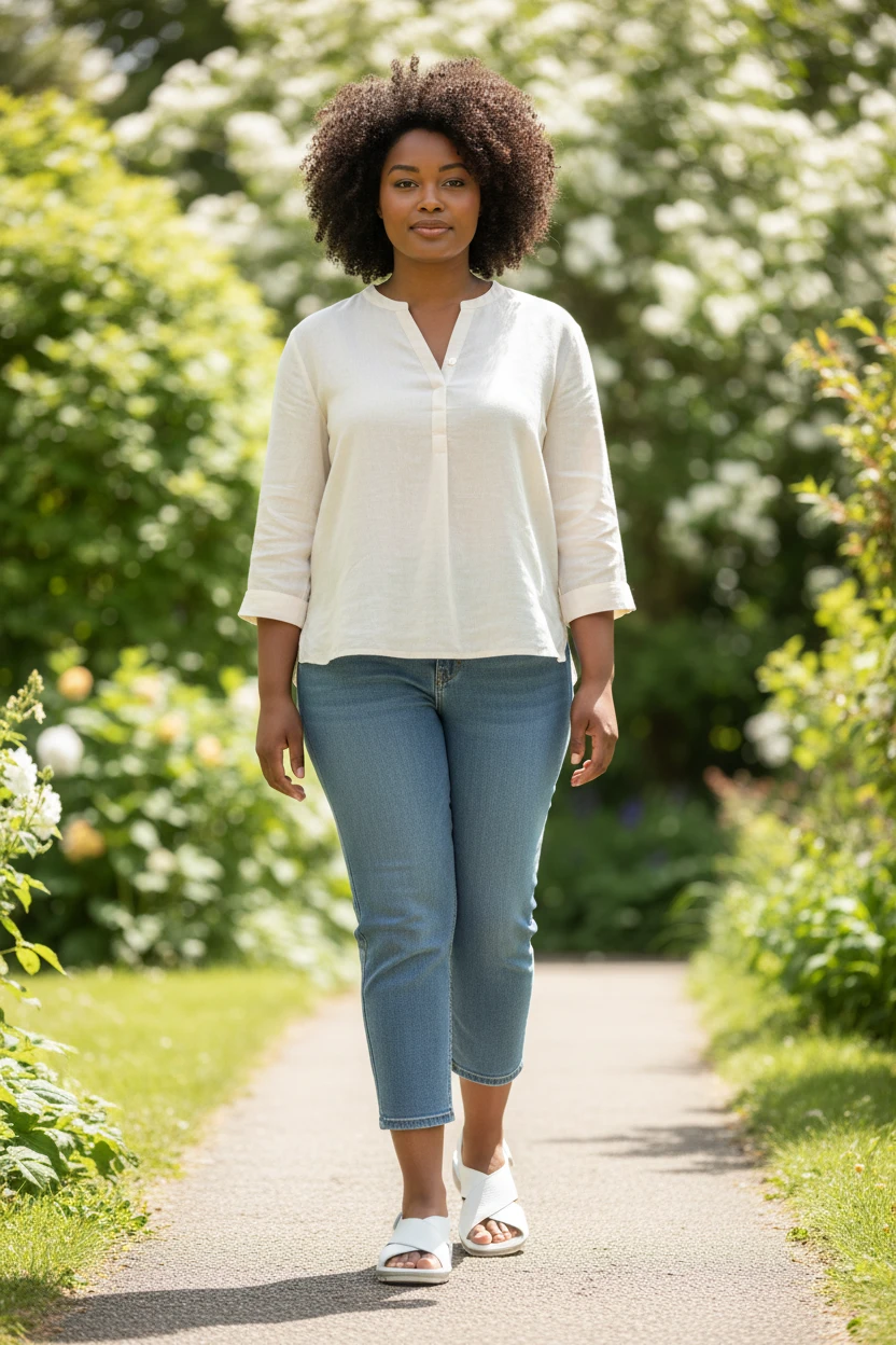 Sandalia cruzada Calzados Reno mod. 35310 de Piel en blanco