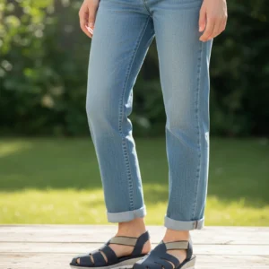 Cangrejera Calzados Reno mod. 35336 de Nobuck en azul