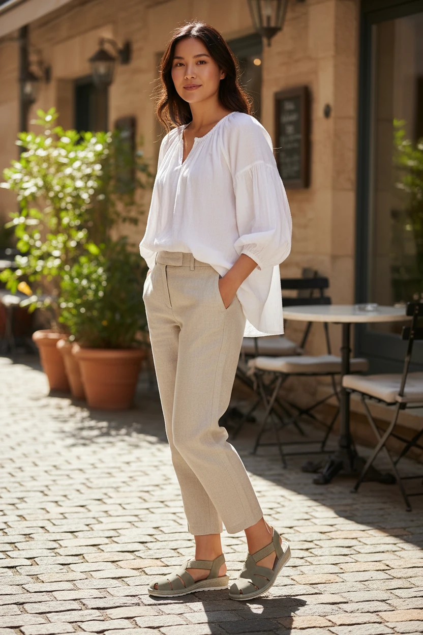 Cangrejera Calzados Reno mod. 35336 de Nobuck en taupe