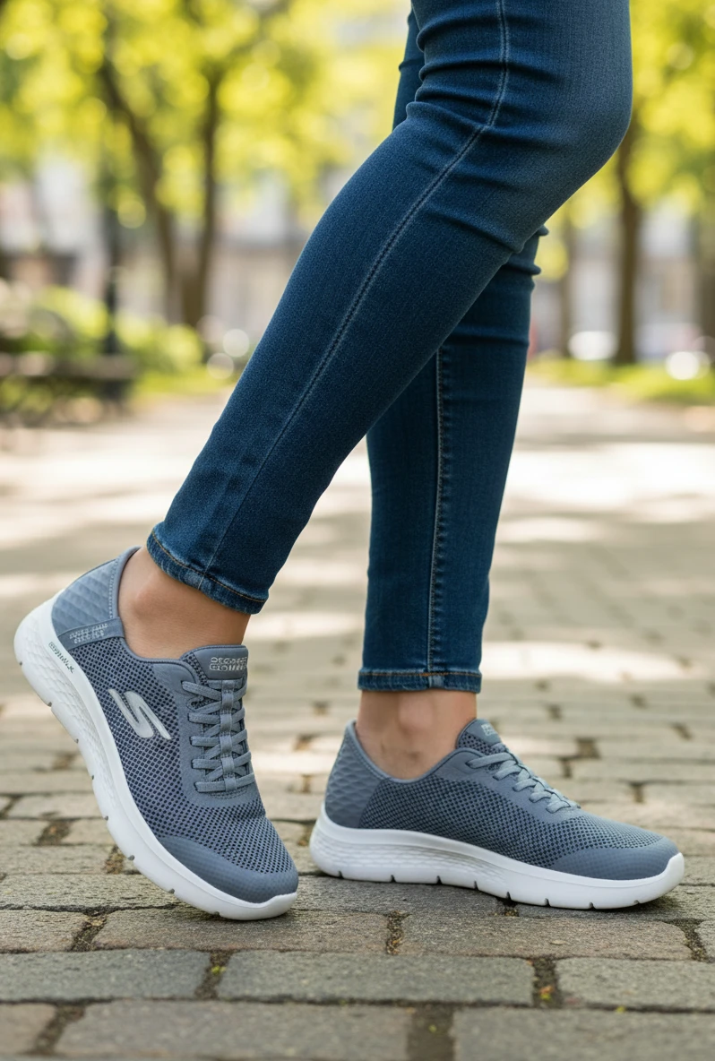 Skechers slip inn Skechers mod. 124836 de Microfibra en azul