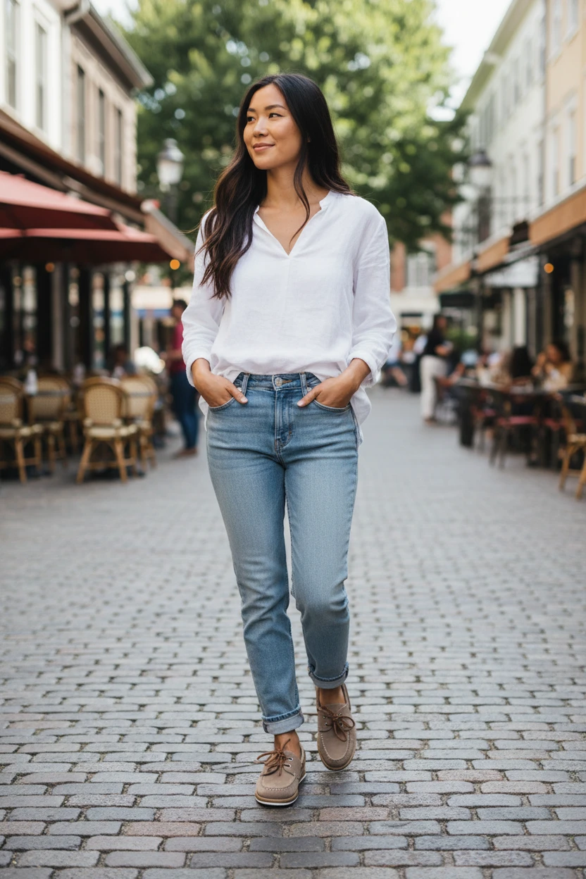 Nautico cordón Tamaris mod. 23616-42-341 de Nobuck en taupe