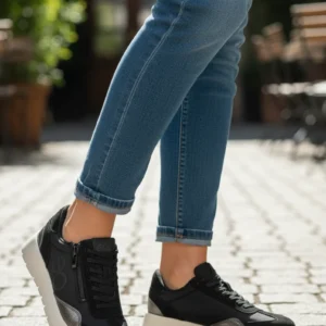 Deportiva Eoligeros – Eco Ligeros mod. DEMI de Microfibra en negro