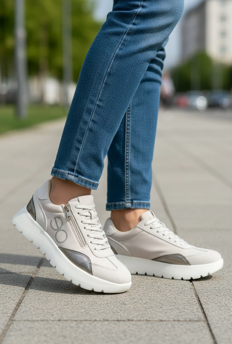 Deportiva Eoligeros – Eco Ligeros mod. DEMI de Microfibra en beig