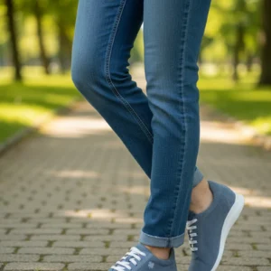 Deportivas barefoot Calzados Reno mod. 250901 de Ante en azul