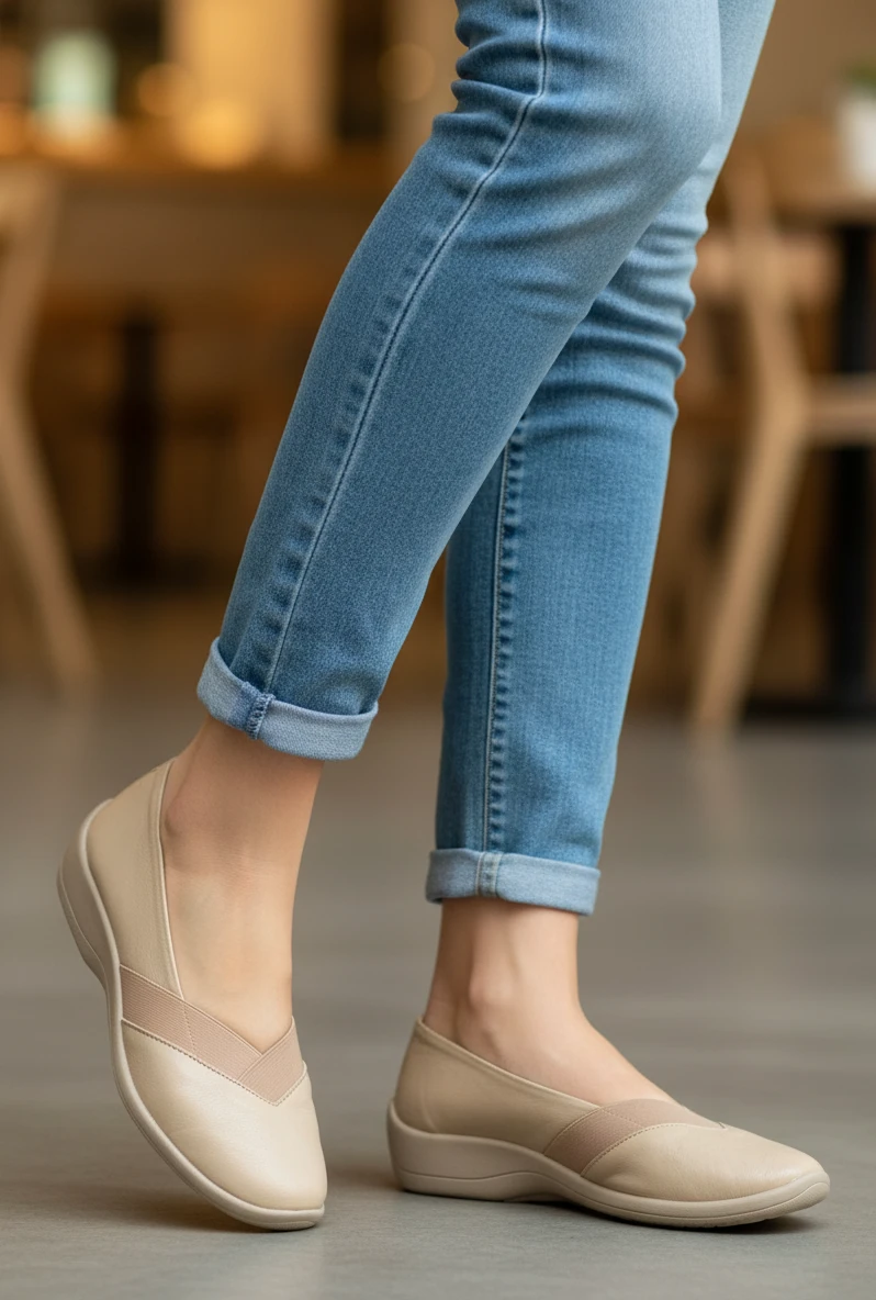 Bailarina acadia Calzados Reno mod. 4836 de Lytech en taupe