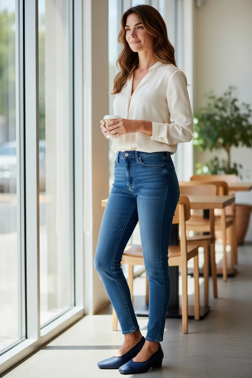 Salon elástico pala Calzados Reno mod. 81212 de Licra en azul