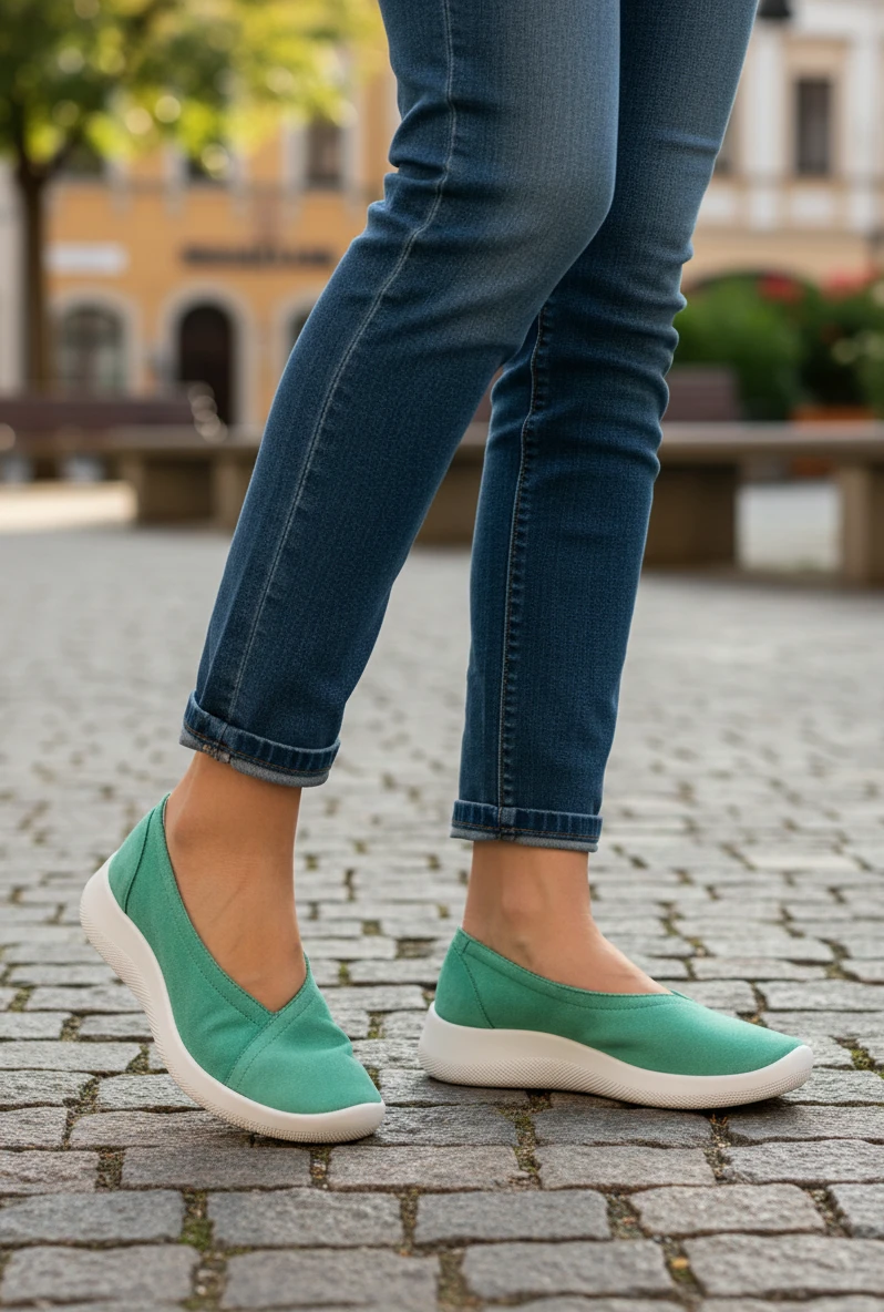 Bailarina Calzados Reno mod. GOREME de Lytech en verde agua