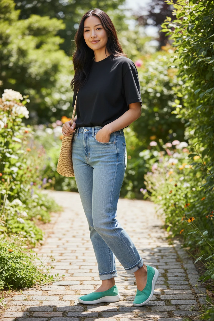 Bailarina Calzados Reno mod. GOREME de Lytech en verde agua