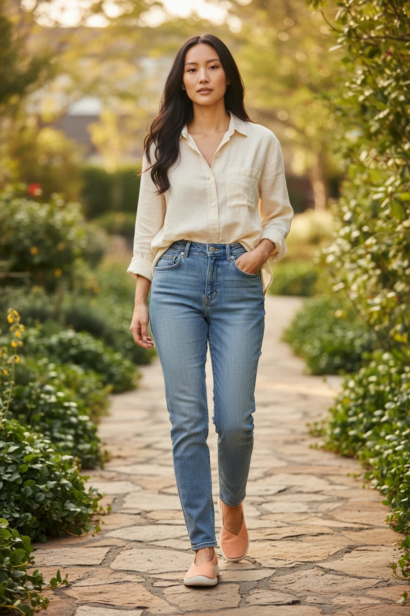 Bailarina Calzados Reno mod. GOREME de Lytech en naranja