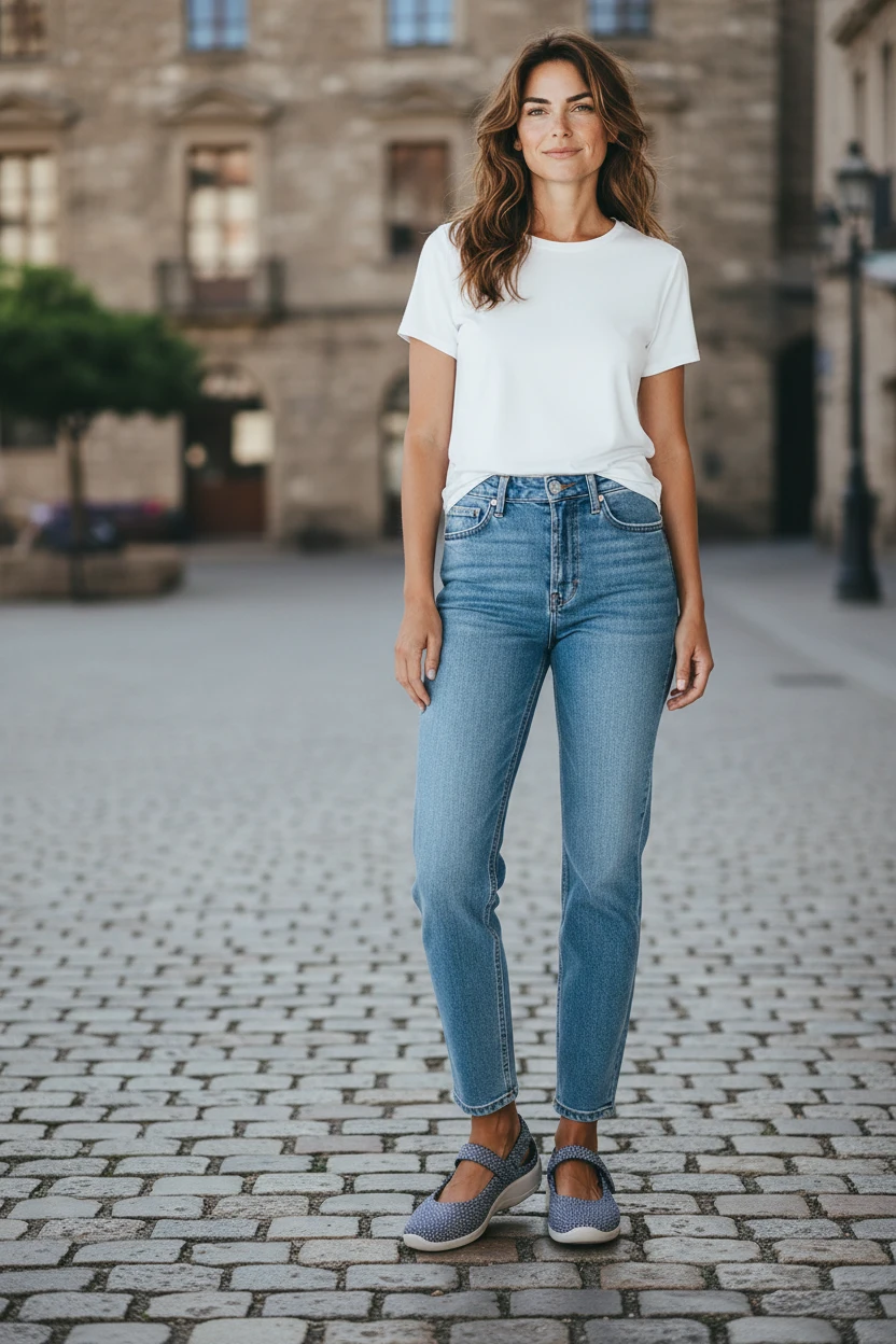 Francesita print velcro Calzados Reno mod. 4706 de Lytech en azul