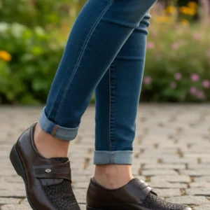 Zapato confort Calzados Reno mod. 86180 de Piel Napa Elást en marron