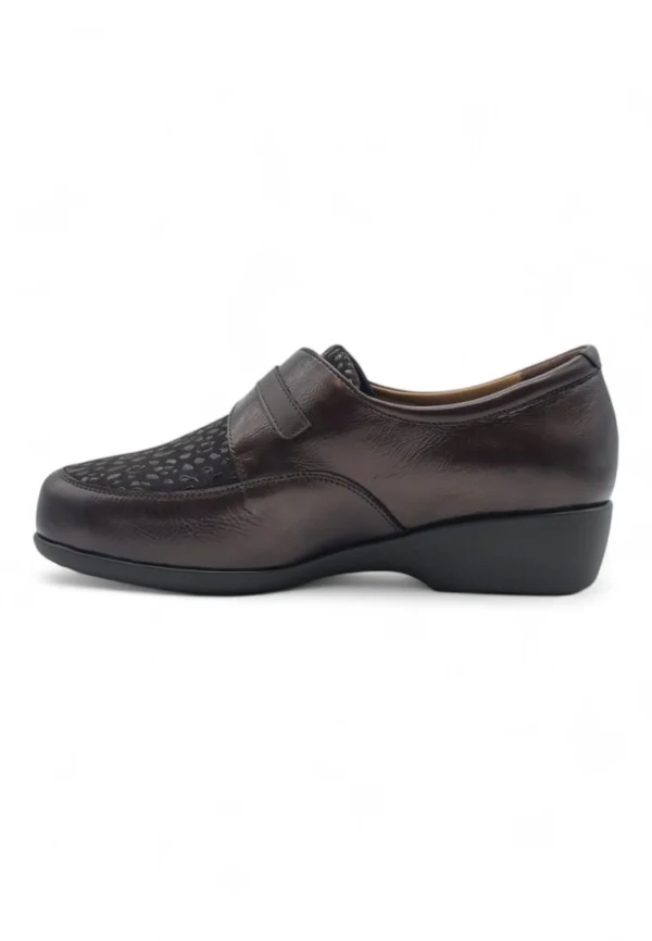 Zapato confort Calzados Reno mod. 86180 de Piel Napa Elást en marron - Imagen 4