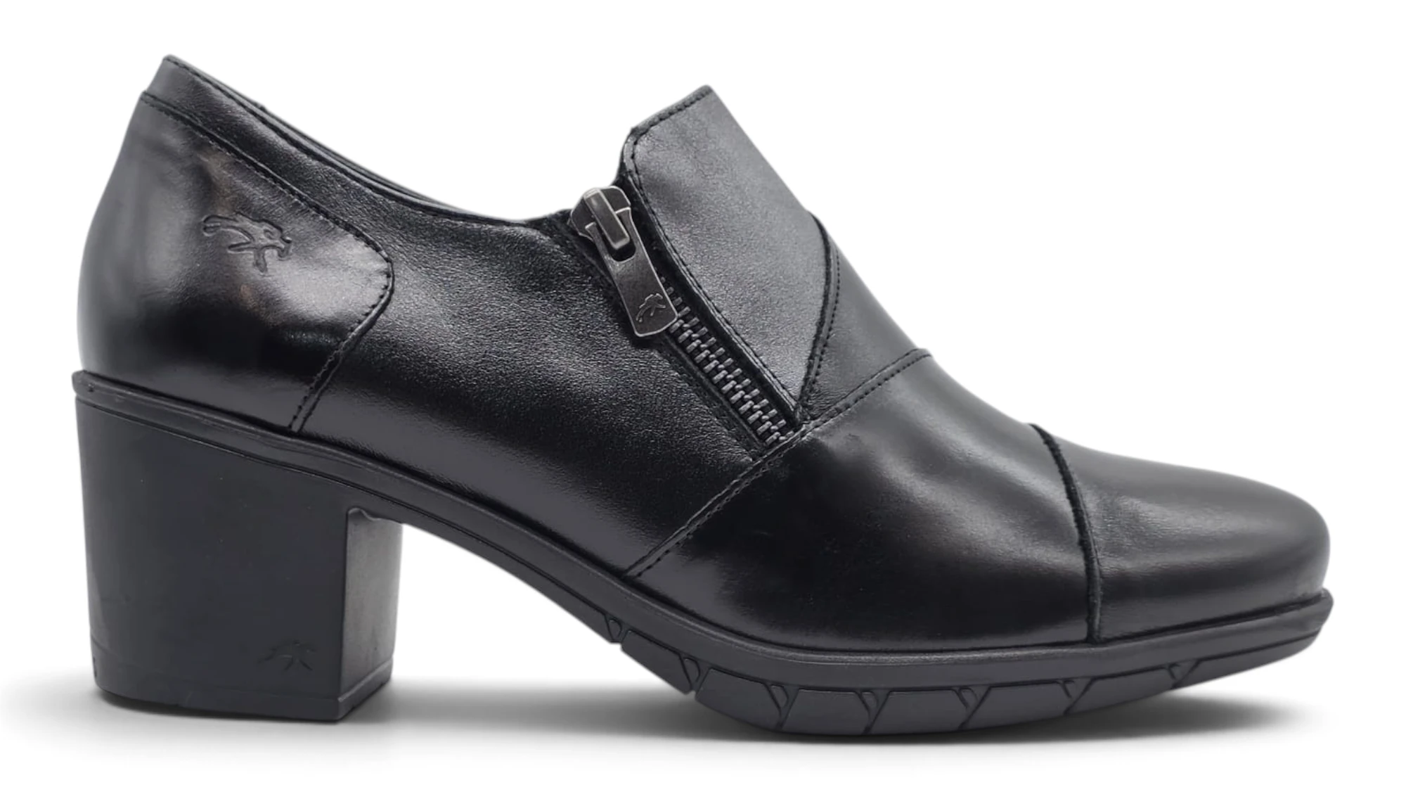 Zapato abotinado Fluchos S.l. mod. F1802 de Piel en negro