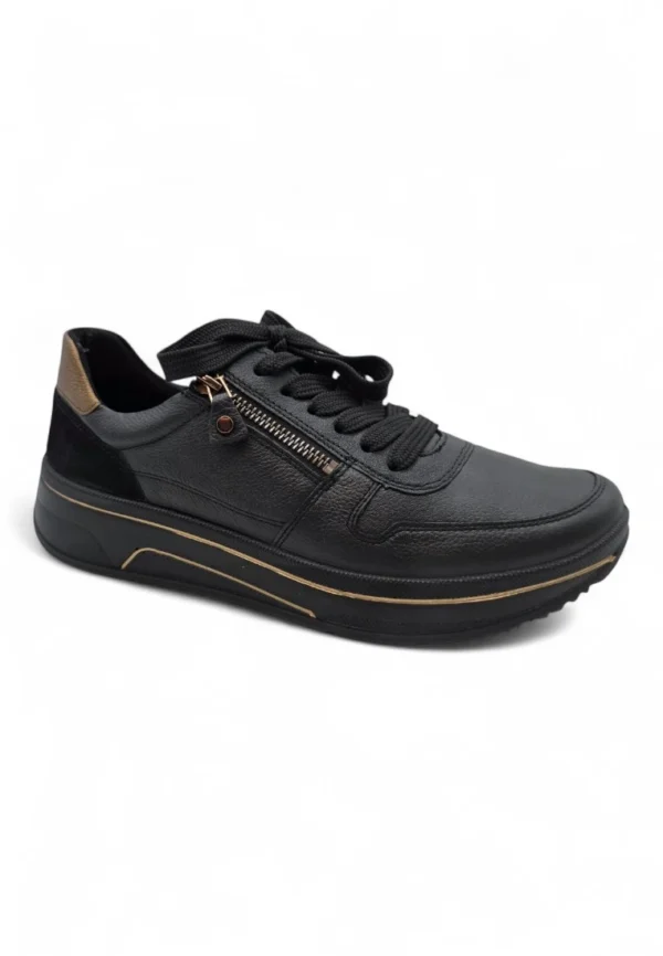 Sneaker piel Ara Calzados S.l. mod. 1227540 de Piel en negro - Imagen 2