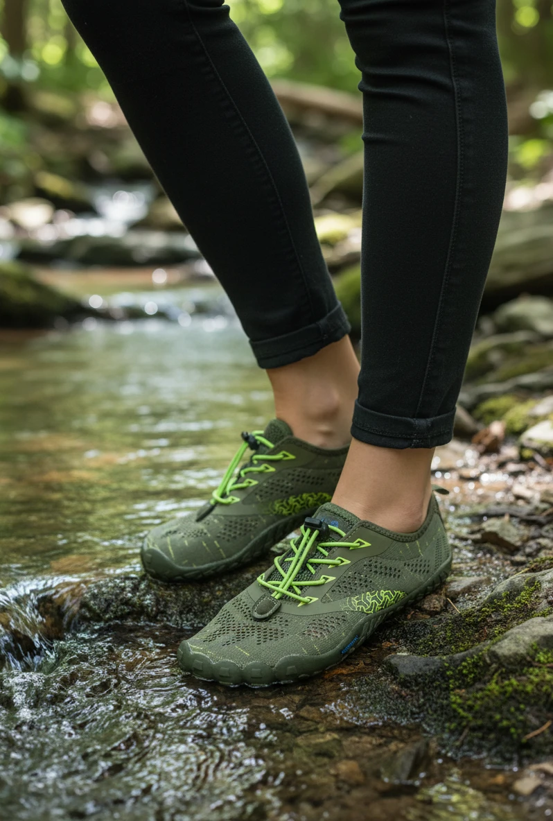 Barefoot 5 toes Saguaro mod. XZA052LK de Malla Técnica en kaky