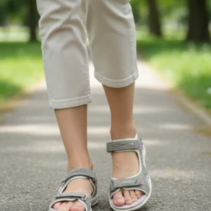 Sandalia sport Chiruca mod. MOJACAR de Microfibra en gris perla