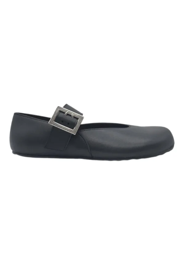Mercedita barefoot Coquette mod. 4394 de Piel en negro - Imagen 2