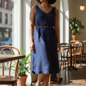 Mercedita barefoot Coquette mod. 4394 de Piel en negro