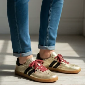Barefoot platino/neg Coquette mod. 4415 de Piel en platino