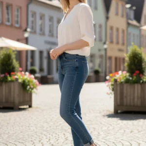 Sandalia velcros Calzados Reno mod. 86786 de Piel en beig