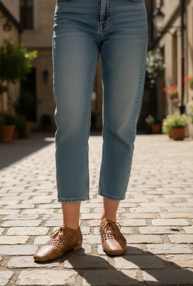 Zapatos cordones trenzado Top 3 mod. SR1717 de Piel en cuero