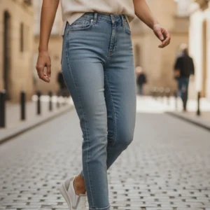 Zapato piel cremallera lateral Calzados Reno mod. AMD30253 de Piel en blanco-beig